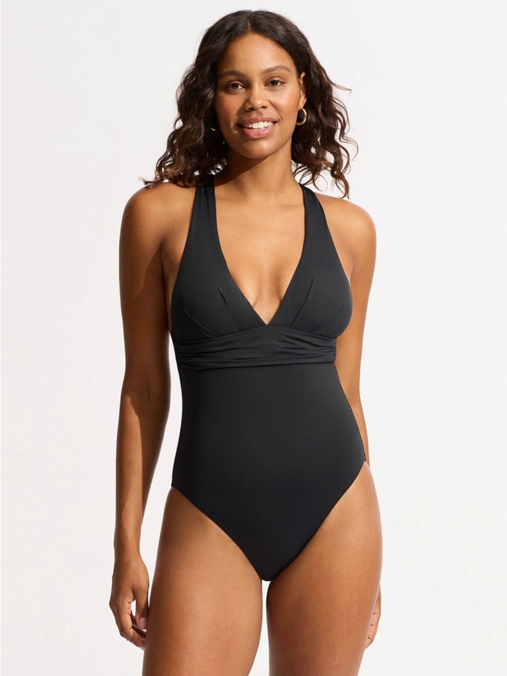 NWT Seafolly Collective Cross Back One Piece Size 4